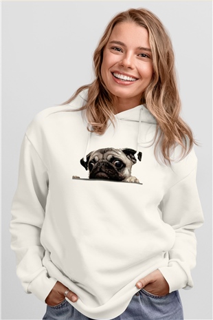 Veteriner Beyaz Unisex Hoodie