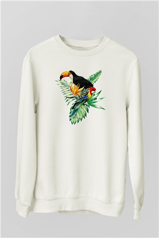 Veteriner Beyaz Unisex Sweatshirt