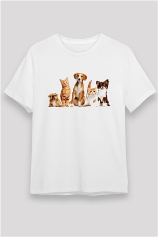 Veteriner Beyaz Unisex Tişört T-Shirt - TişörtFabrikası