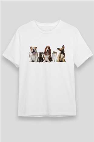 Veteriner Beyaz Unisex Tişört T-Shirt - TişörtFabrikası