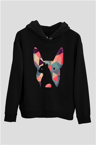 Veteriner Siyah Unisex Kapşonlu Sweatshirt