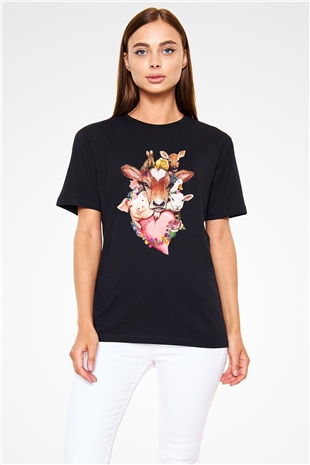 Veteriner Siyah Unisex Tişört T-Shirt - TişörtFabrikası