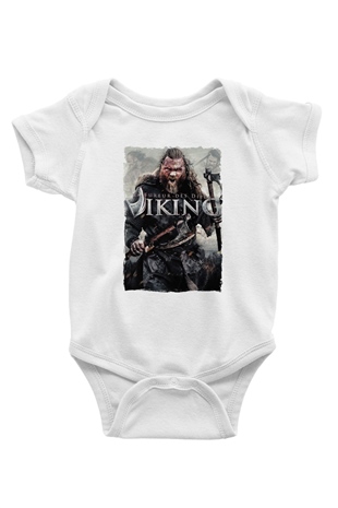 Vikings Beyaz Bebek Body - Zıbın