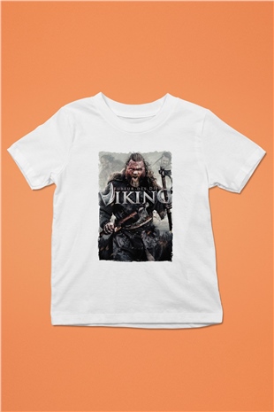 Vikings Beyaz Unisex Çocuk Tişört