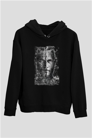 Vikings Siyah Unisex Hoodie
