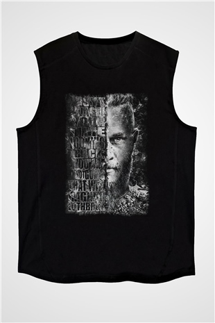 Vikings Siyah Unisex Kolsuz Tişört