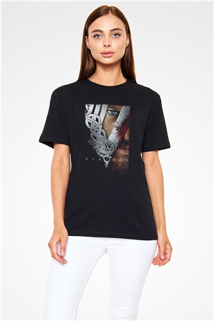 Vikings Siyah Unisex Tişört T-Shirt