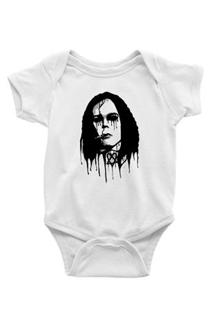 Ville Valo Baskılı Beyaz Unisex Bebek Body - Zıbın