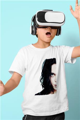 Ville Valo Baskılı Beyaz Unisex Beyaz Çocuk Tişört - Tshirt