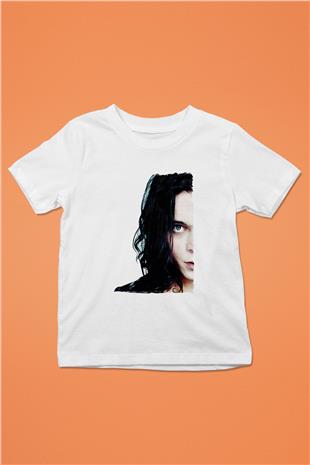 Ville Valo Baskılı Beyaz Unisex Beyaz Çocuk Tişört - Tshirt