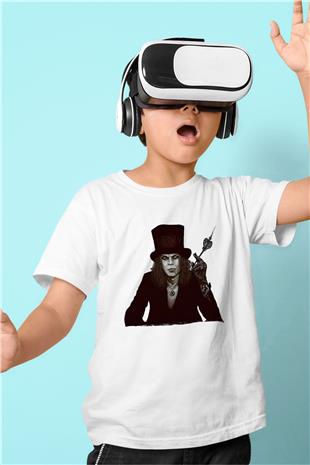 Ville Valo Baskılı Beyaz Unisex Beyaz Çocuk Tişört - Tshirt