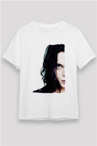 Ville Valo Baskılı Unisex Beyaz Tişört - Tshirt
