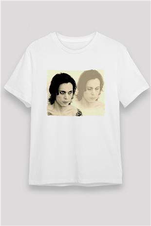 Ville Valo Baskılı Unisex Beyaz Tişört - Tshirt