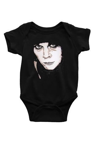 Ville Valo Baskılı Unisex Siyah Bebek Body - Zıbın