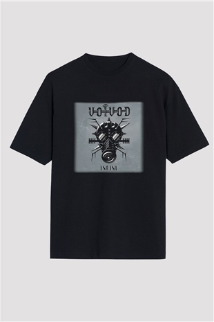 Voivod Siyah Unisex Oversize Tişört T-Shirt