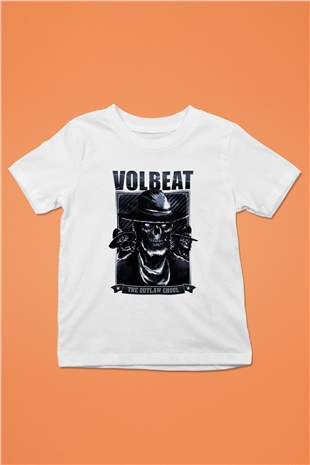 Volbeat Baskılı Beyaz Unisex Çocuk Tişört