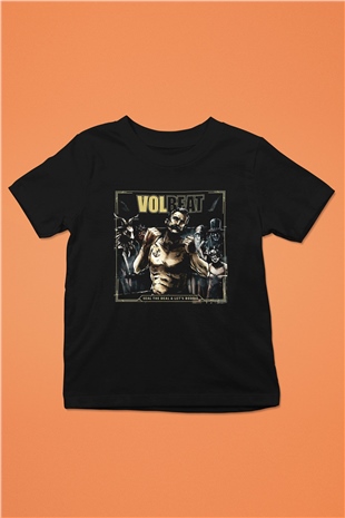 Volbeat Baskılı Siyah Unisex Çocuk Tişört