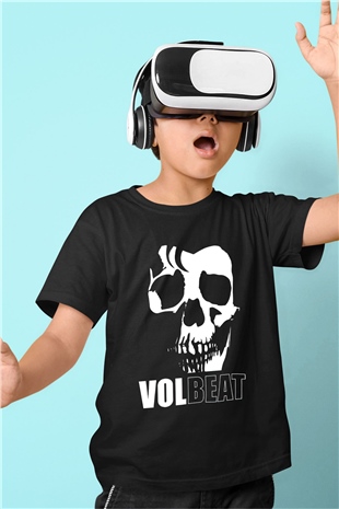 Volbeat Baskılı Siyah Unisex Çocuk Tişört