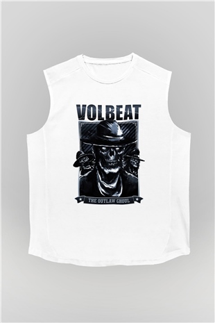 Volbeat Beyaz Unisex Kolsuz Tişört
