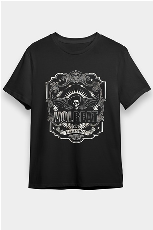 Volbeat Siyah Unisex Tişört T-Shirt - TişörtFabrikası