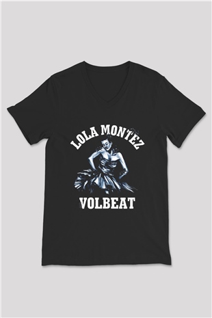 Volbeat Siyah Unisex V Yaka Tişört