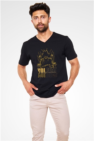Volbeat Siyah Unisex V Yaka Tişört T-Shirt