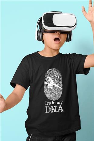 Voleybol - Volleyball Baskılı Unisex Siyah Çocuk Tİşörtü - Tshirt