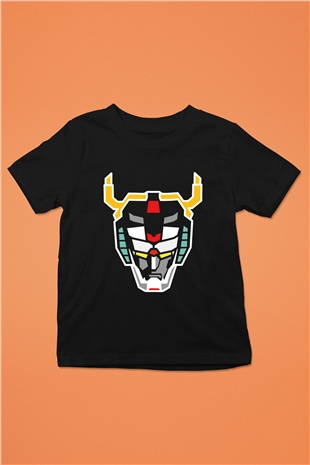Voltron Baskılı Siyah Unisex Çocuk Tişört