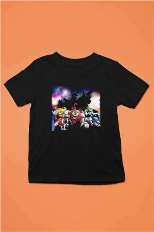 Voltron Baskılı Siyah Unisex Çocuk Tişört