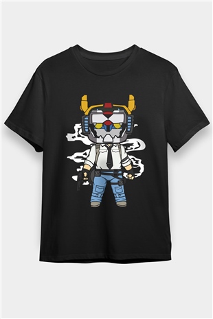 Voltron Pub-G Baskılı Unisex Siyah Tişört