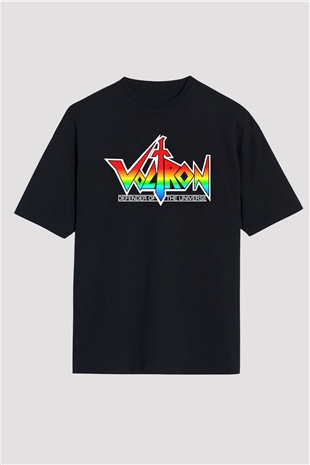 Voltron Siyah Unisex Oversize Tişört