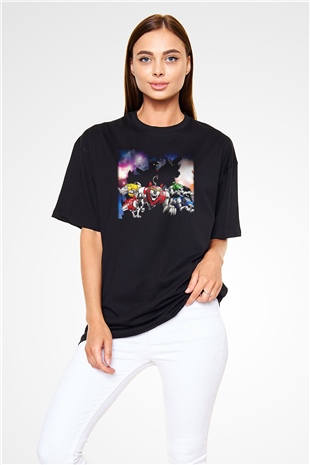 Voltron Siyah Unisex Oversize Tişört