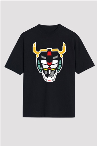 Voltron Siyah Unisex Oversize Tişört
