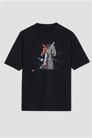 Voltron Siyah Unisex Oversize Tişört