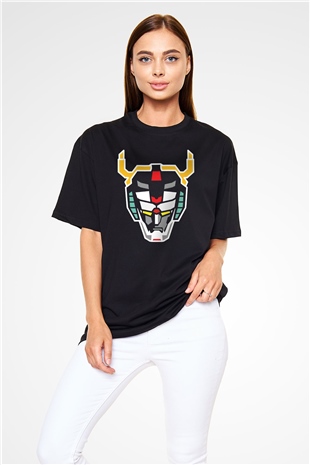 Voltron Siyah Unisex Oversize Tişört