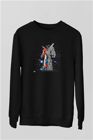Voltron Siyah Unisex Sweatshirt