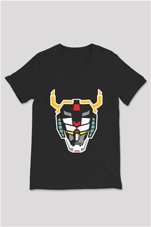 Voltron Siyah Unisex V Yaka Tişört