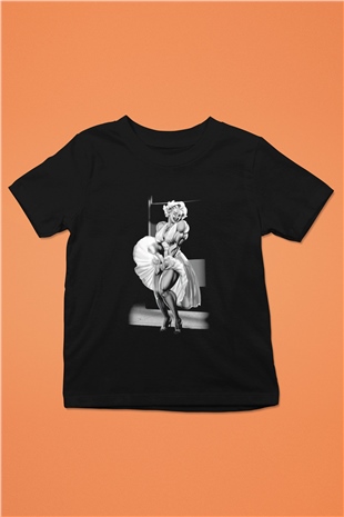 Vücut geliştirme Baskılı Siyah Unisex Çocuk Tişört