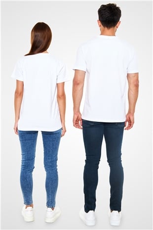 Vücut geliştirme Beyaz Unisex Tişört T-Shirt - TişörtFabrikası