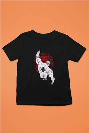 Vücut geliştirme Siyah Unisex Çocuk Tişört