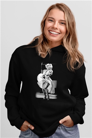 Vücut geliştirme Siyah Unisex Hoodie