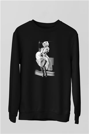 Vücut geliştirme Siyah Unisex Sweatshirt