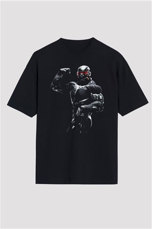 Vücut geliştirme Siyah Oversize Tişört Oversize T-shirt - TişörtFabrikası