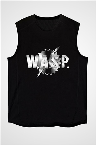 W.A.S.P Siyah Unisex Kolsuz Tişört