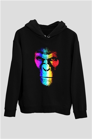 War for the Planet of the Apes Maymunlar Cehennemi Siyah Unisex Hoodie