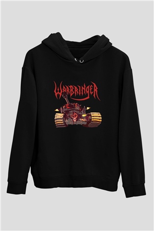Warbringer Siyah Unisex Kapşonlu Sweatshirt
