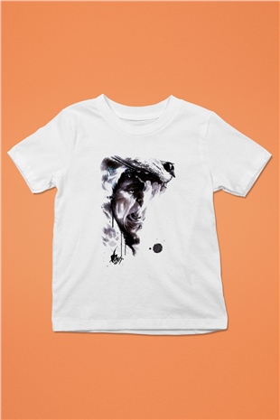 Warcraft Baskılı Beyaz Unisex Çocuk Tişört