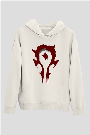 Warcraft Beyaz Unisex Hoodie