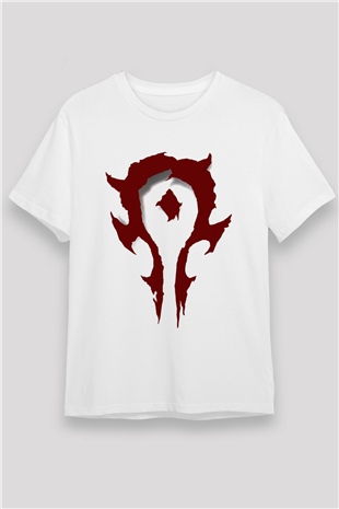 Warcraft Beyaz Unisex Tişört T-Shirt