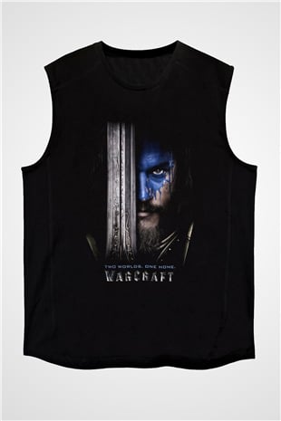 Warcraft Siyah Unisex Kolsuz Tişört
